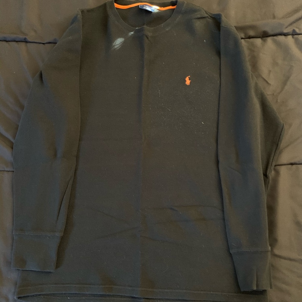 Long sleeve crew neck Polo shirt